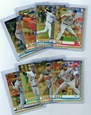 2019 Topps Series 2 GOLD PARALLEL SP LOT of (8) Cards #'d /2019 Starter Set