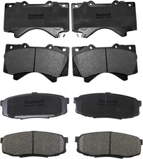 Front and Rear Ceramic Brake Pads for 2008-2021 Lexus LX570 Toyota Land Cruis...