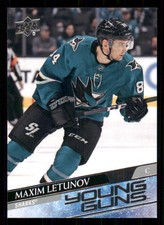 2020-21 Upper Deck #487 Maxim Letunov Young Guns RC