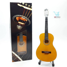 2 pcs for Classic Natural Acoustic Mini Guitar 1:4 Scale   Collectible