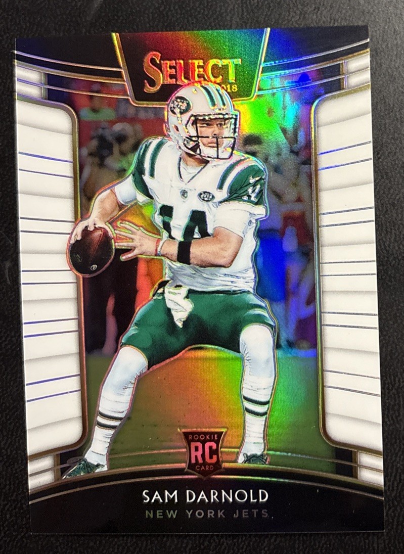2018 Panini Select - Concourse Sam Darnold Rookie RC #18 White Prizm /75