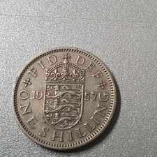 Moneta One Shilling Wielka Brytania 1957 - stan jak na zdjęciach
