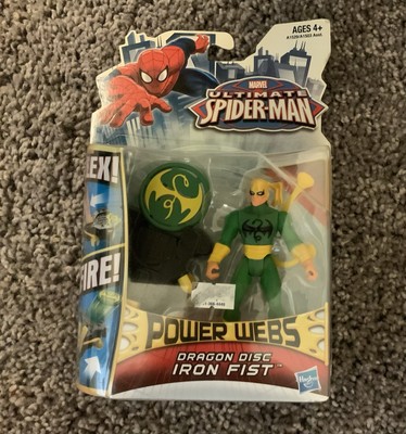Marvel Ultimate Spider-Man Power Webs Dragon Disc Iron Fist Action Figure