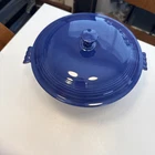 Fiesta Covered Casserole Dish with Lid Original Blue Fiestaware Homer Laughlin