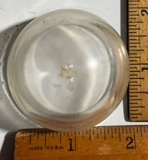 Antique Aircraft Glass Light Lens 2” Clear With mounting Tits