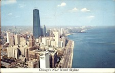 Chicago IL Postcard Near North Skyline John Hancock Center Outer Drive c1970