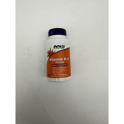 NOW Foods Vitamin D-3 and K-2 Vegetarian Capsules - 120 Count