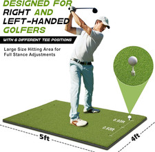Golf Mat: 5X4Ft 5X5Ft Heavy-Duty Golf Hitting Mats Practice Outdoor/Indoor,...