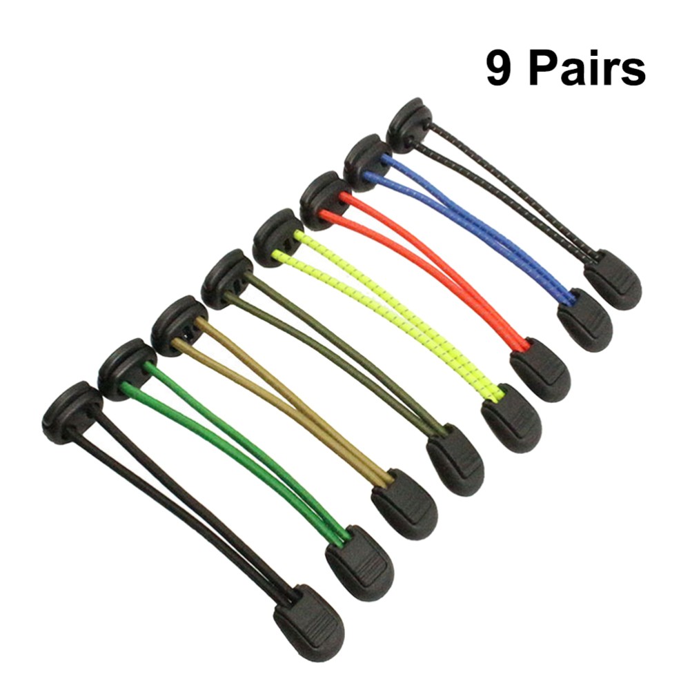 APL Lacci colorati pigri 9 paia per sneakers elastici facili elasticizzati