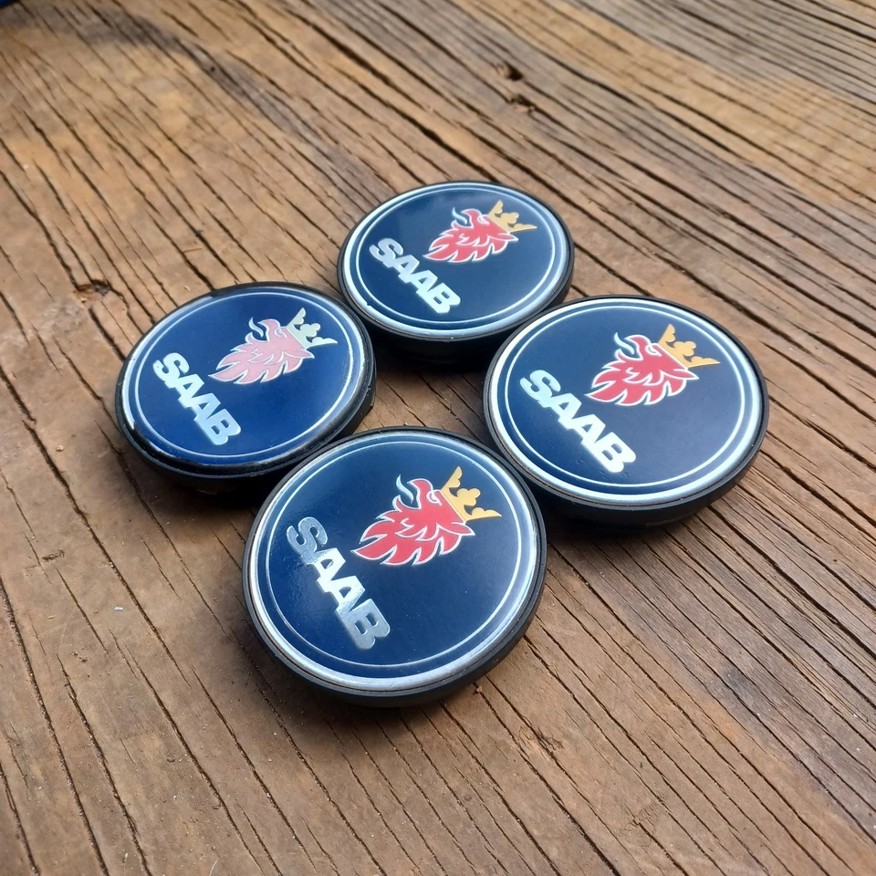 Saab 9-2X, 9-3, 9-5, 9-7X, 中心盖 4 件套, 1999-2012, p/n 5236294 蓝色 — 第 2/3 张图片