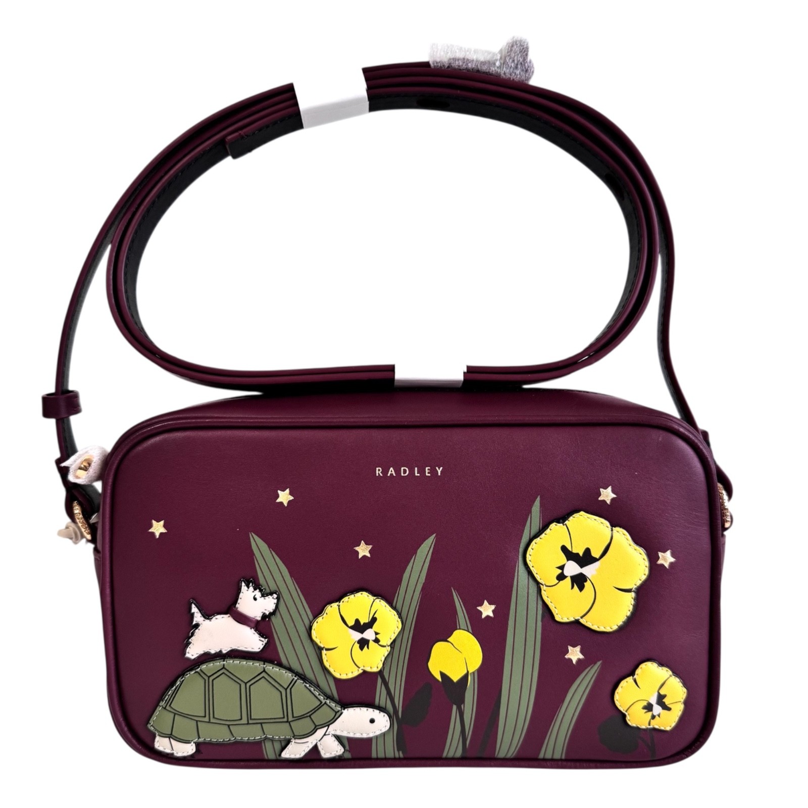 RADLEY Handbag Cherry Red Leather Small Crossbody Bag - New - Midnight Wanderer
