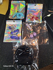 Lot of 5 Rhinestone Sequin Key Chain/Keyring Mixed Bag Charms