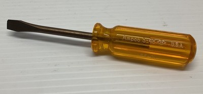 Ampco Safety Tools S-48 Non-Sparking Slotted Screwdriver 5/16 In Round
