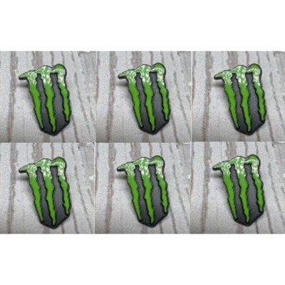 Lot of 6 Monster Energy Drink Logo Lapel Tie Pin Green Black
