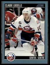 1992-93 Score Canadian #328 Claude Loiselle New York Islanders