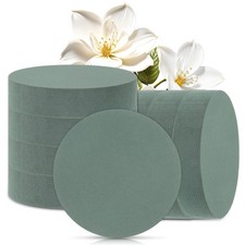 12 Packs Round Floral Foam Blocks, 6'' Dry Wet Flowers Plant Foam Florist Sup...