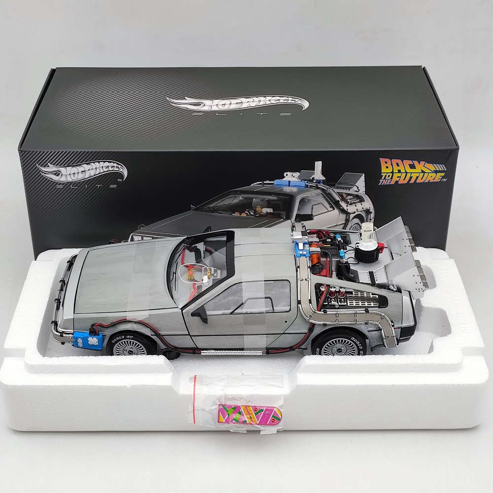 Hot Wheels 1/18 Elite Back To The Future Time Machine Ultimate