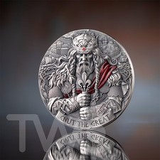 Moneda de plata King Cnut the Great The Way to Valhalla de 2 oz CFA Camerún 2025