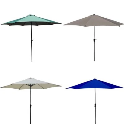 BE FURNITURE Garden Parasol Umbrella, Garden Umbrella, 2.7M Diameter Patio Umbrellas