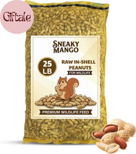 - 25 Pound Raw Peanuts in Shell   All-Natural Food for Squirrels, Deer, Birds, a