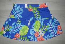 Children's Place Girls Blue Floral Ruffle Skirt Size L 10/12 BNWT Pull on cotton