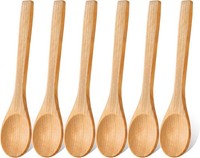HolzlöFfel 6 StüCk 13Cm Langgriff SuppenlöFfel HoniglöFfel Zum Kochen KüChe