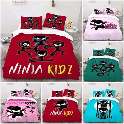 Ninja kidz Kid Bedding Set Duvet/Quilt Cover Sets Pillowcases Single Double KinG