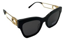 Louis Vuitton black frames sunglasses with gold accents