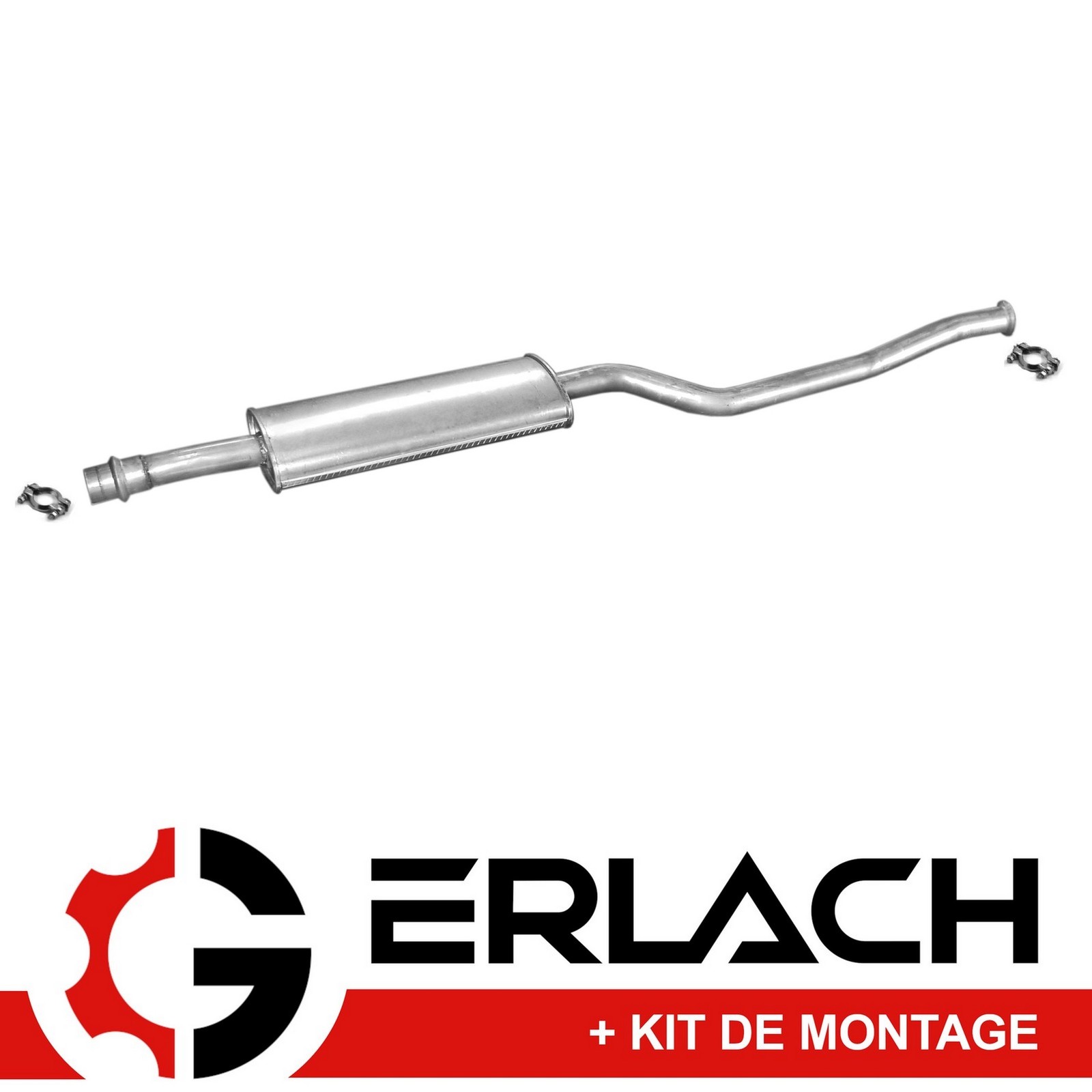 Silencieux intermédiaire pour Citroën Xantia 1.6i 1.8i de haute longévité acier aluminisé 537