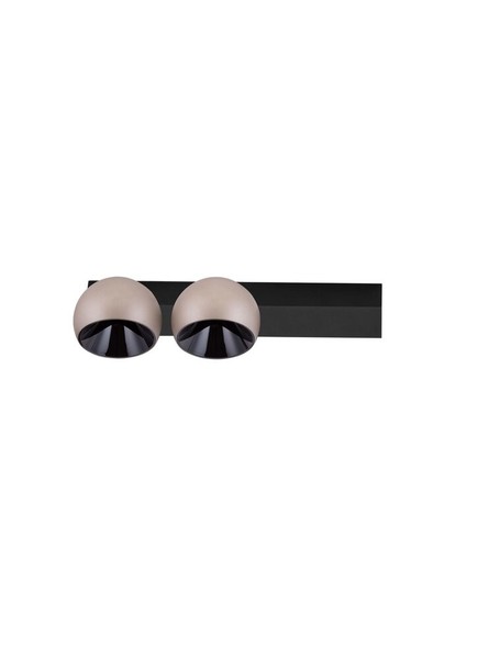 Nova Luce Lusa Wandleuchte Champagne-Schwarz Schwenkbar 21W Dimmbar 3000K-image