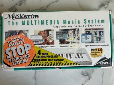Reveal Computer PC Keyboard MusicStar Multimedia Music System MKB02 new