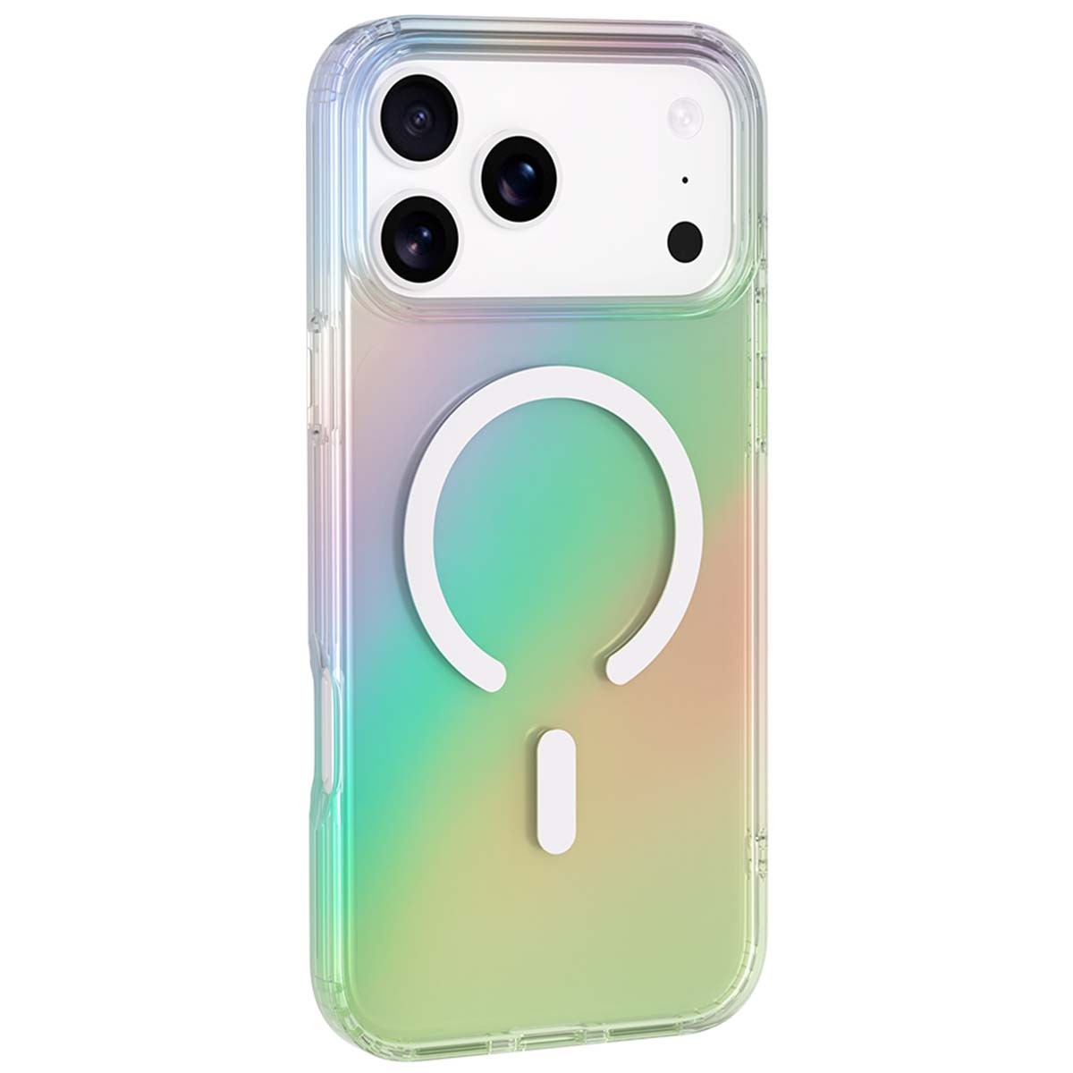 Coque rigide iPhone 17 Pro Max antichoc effet holographique multicolore - 2