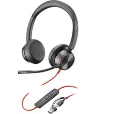 Image of Poly Blackwire 8225 Stereo MS Teams Certified USB-C Headset +USB-C/A
