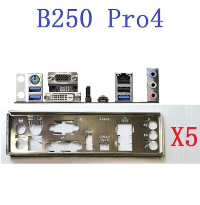 B250 PRO4 FOR ASRock IO I/O   Back Plate BackPlate #tp