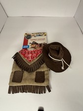Cowboy Halloween Costume for Reptile Pet Cat Small Dog New with Tags
