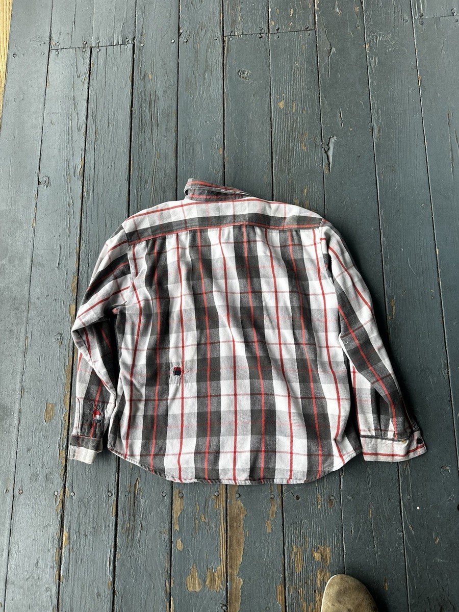 Vintage 70s 80s Five Brother Plaid Cotton Flannel Shirt Made In Vintage 70s 80s Five Brother Plaid Cotton Flannel Shirt Made In