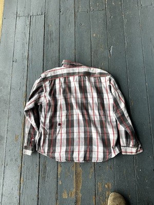 Vintage 70s 80s Five Brother Plaid Cotton Flannel Shirt Made In
