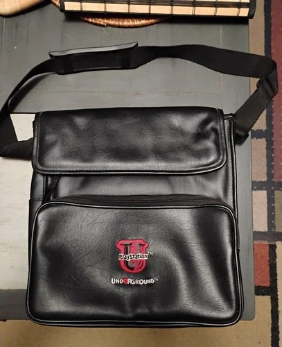 Vintage Sony PlayStation Underground Carrying Case Shoulder Bag For PS1 PS2