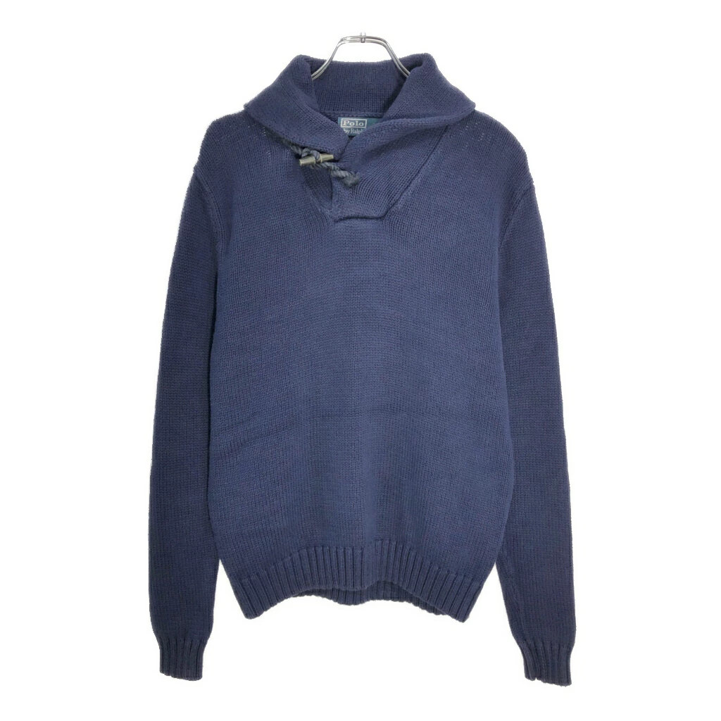 Polo by Ralph Lauren Shawl Collar Cotton Knit Sweater Navy (Men s S) Used Vintag