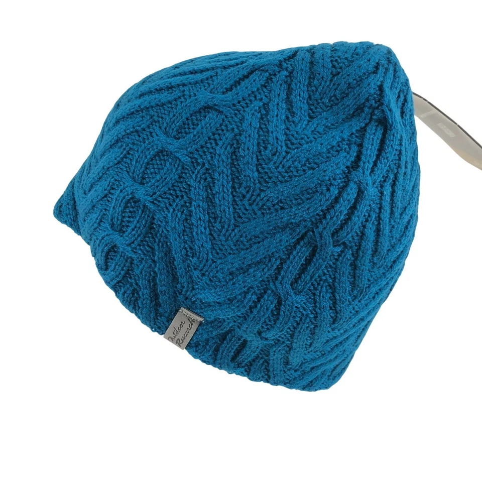Gorro para mujer Outdoor Research Jules tejido con cable cálido aislado azul OS Foto 3 de 4