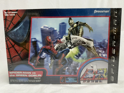 Marvel Spider Man vs The Green Goblin Pressman Board Game Factory Sealed #4700