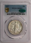 1917 Walking Liberty Half Dollar PCGS MS65+ CAC