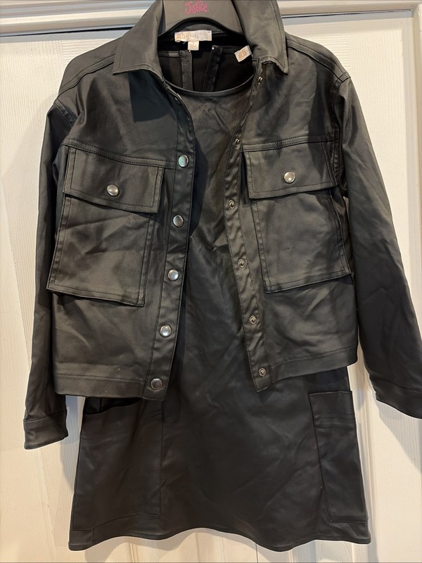 Girls Go Girls Black Dress And Jacket Outfit Size 8 Small