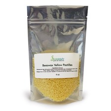 Yellow Beeswax Pastilles Beads 100 Pure  Natural Made in USA Bulk 4 oz