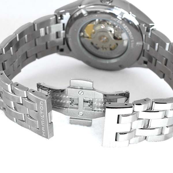 Hamilton Orologio Uomo H32705141 Jazzmaster Open Heart – Automatico Svizzero, Cassa 42 Mm, Quadrante Blu E Cinturino Acciaio