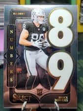 2024 Panini Select - Select Numbers Brock Bowers #12 (RC)