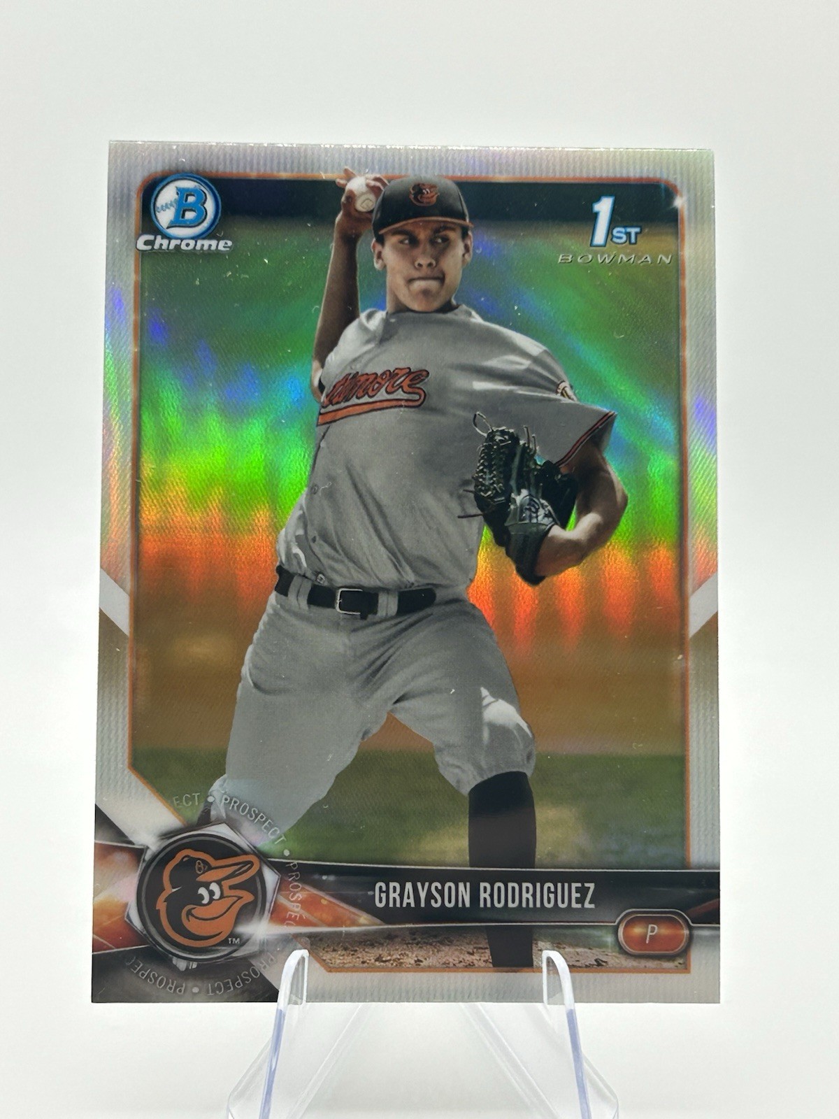 2018 Bowman Draft #BDC-73 Grayson Rodriguez Chrome Refractors