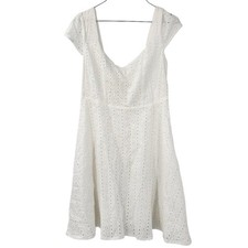 NWT GLAM White Mini Dress Womens Size Small