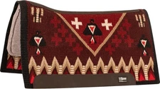 Cashel Blanket Top Felt Bottom Saddle Pad - 34x38 - Western Saddle Comfort