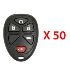 Remote Fob Case Pad Shell 5B Compatible with GM KOBGT04A Remote Start (50 Pack)